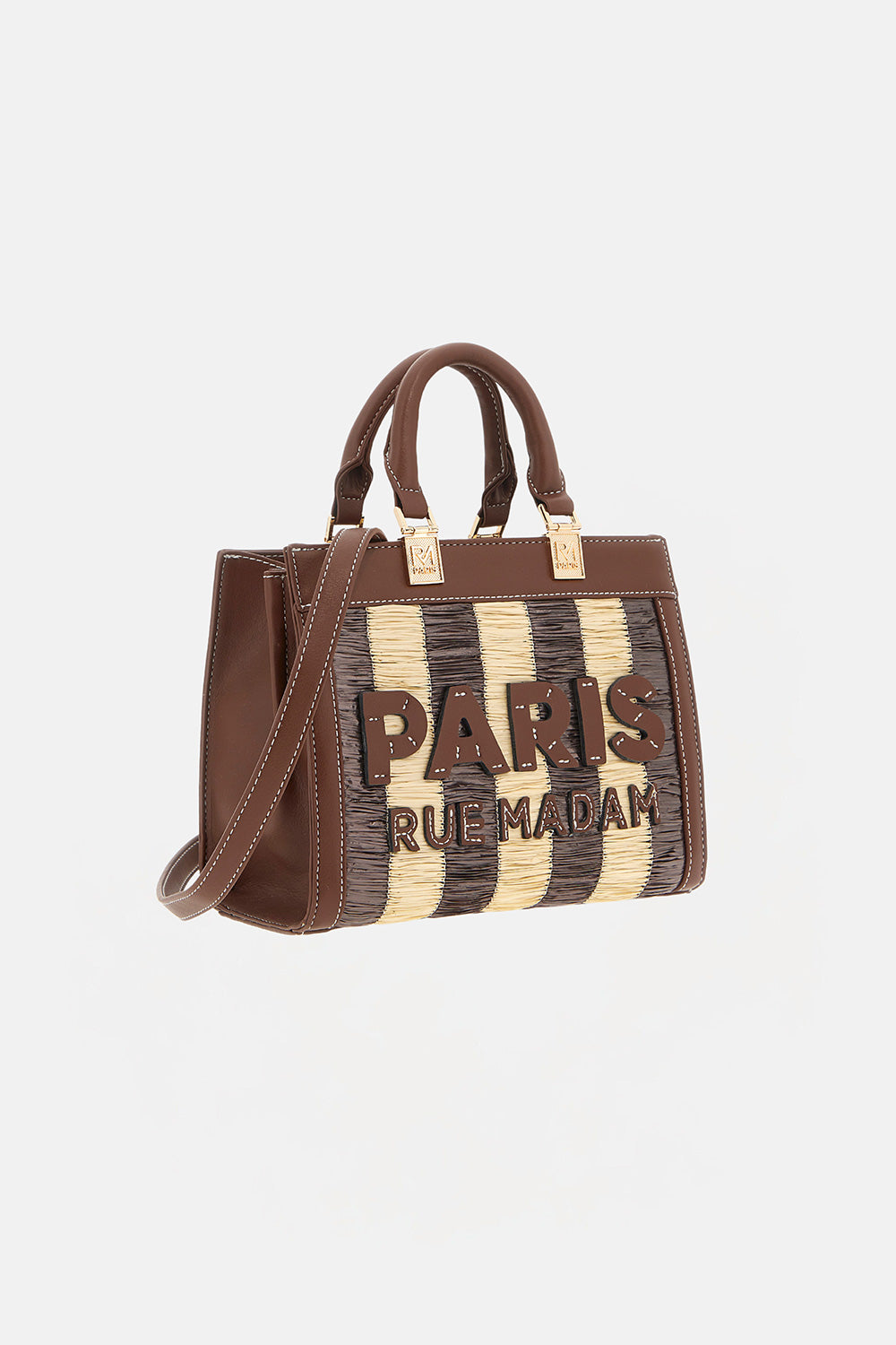 RUE MADAM Borsa TANGERI MINI TOTE-Marrone/Beige