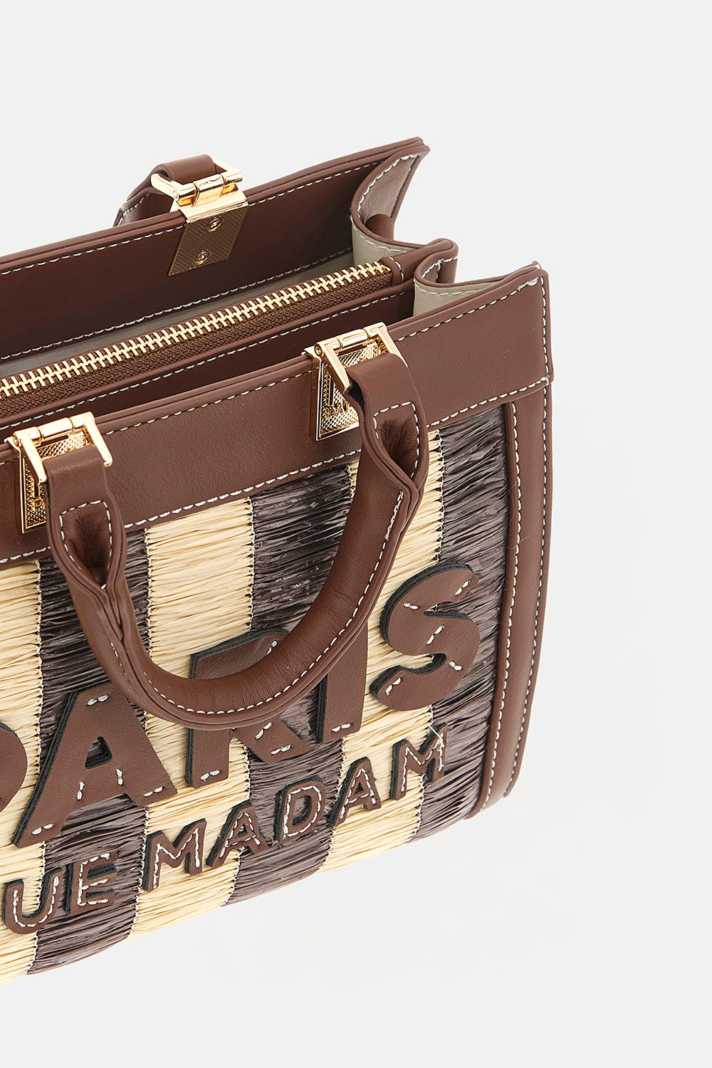 RUE MADAM Borsa TANGERI MINI TOTE-Marrone/Beige