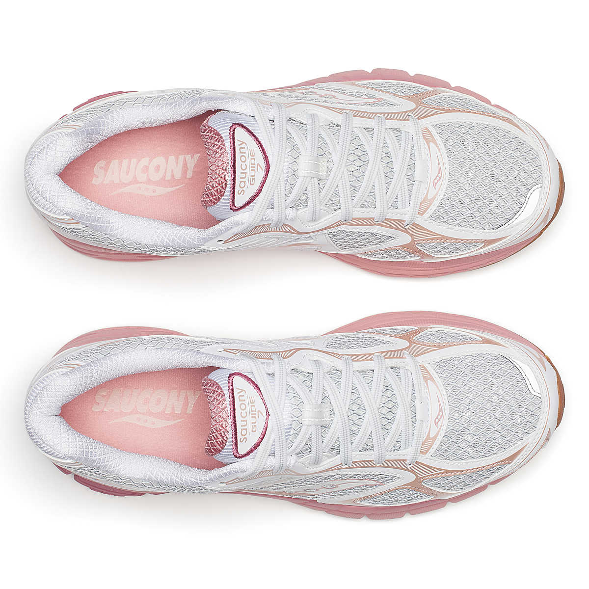 SAUCONY Sneaker Donna PROGRID GUIDE 7-White Peach