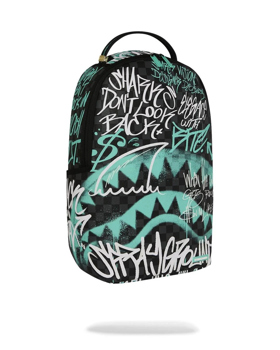 SPRAYGROUND Zaino SPRAY POETRY III-Nero Verde Acqua