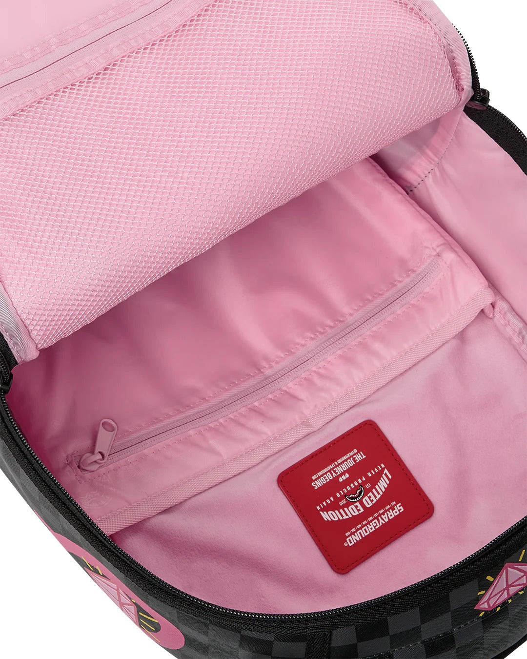 SPRAYGROUND Zaino PINK PANTHER DRIPPY DIAMONDS-Nero Rosa