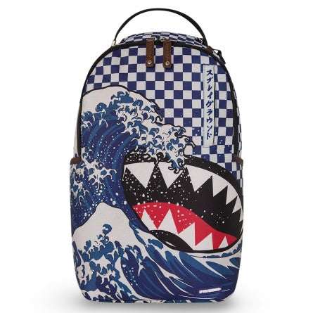 SPRAYGROUND Zaino ICHIMATSU-MOYO CAMOKAWA-Blu Bianco