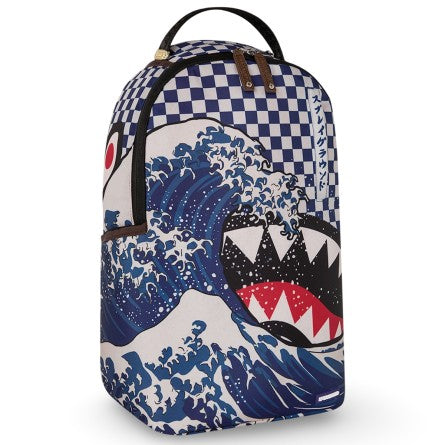SPRAYGROUND Zaino ICHIMATSU-MOYO CAMOKAWA-Blu Bianco