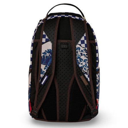 SPRAYGROUND Zaino ICHIMATSU-MOYO CAMOKAWA-Blu Bianco