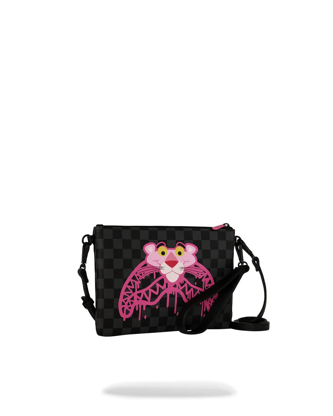 SPRAYGROUND Pochette PINK PANTHER DRIPPY DIAMONDS-Nero Rosa