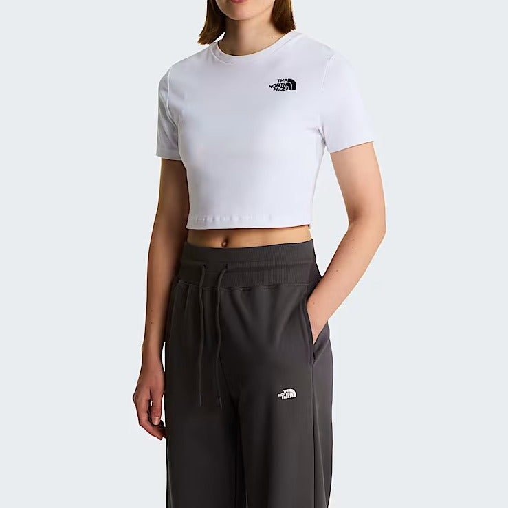 THE NORTH FACE T-SHIRT Donna CORTA IN VITA-Tnf White