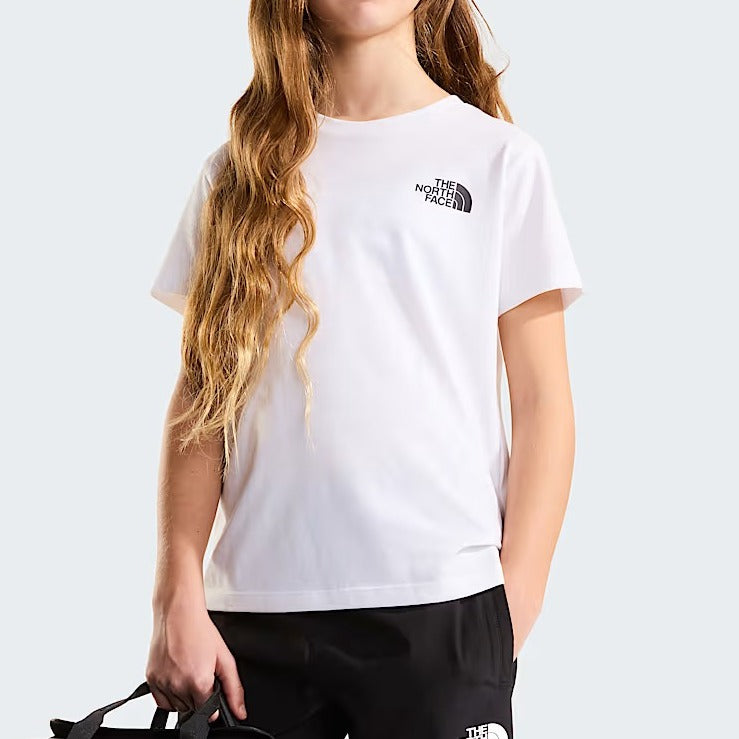 THE NORTH FACE T-SHIRT Ragazzi Unisex SIMPLE DOME-Tnf White
