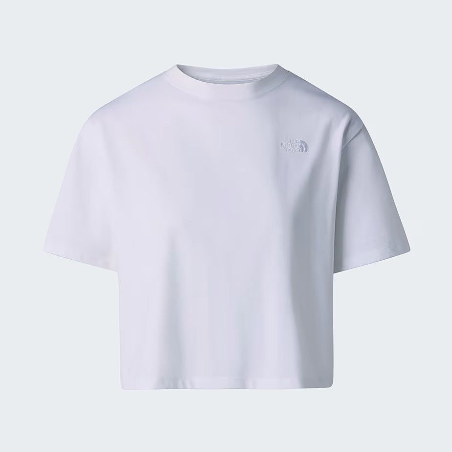 THE NORTH FACE T-SHIRT Donna EVOLUTION SIMPLE DOME CROPPED-Tnf White