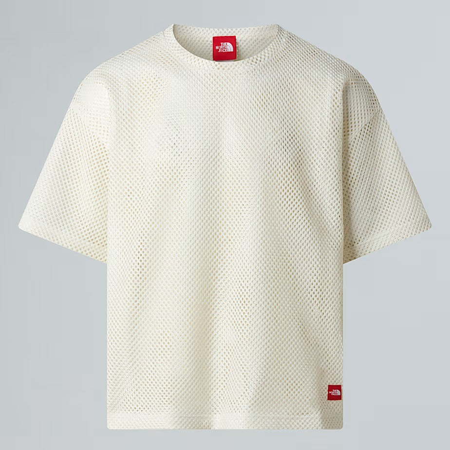 THE NORTH FACE T-Shirt Uomo Redbox Mesh-White Dune