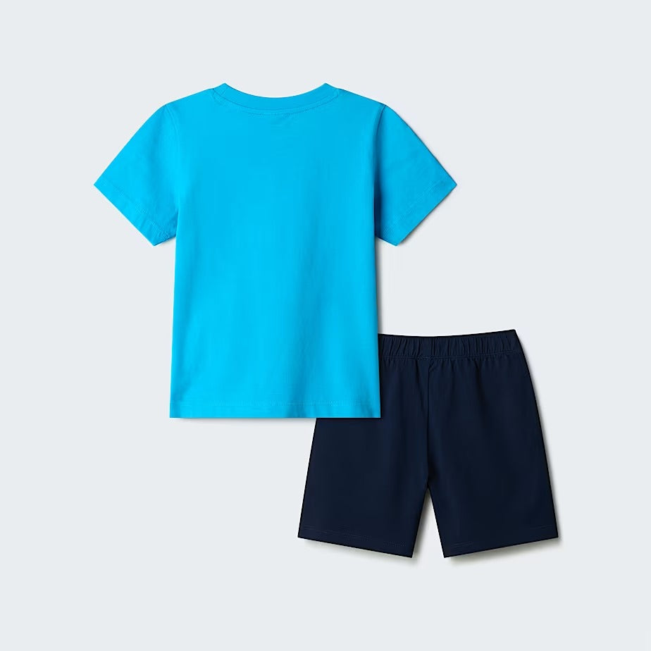 THE NORTH FACE SET T-Shirt e Shorts Unisex Bambino Nse Box Play-Meridian Blue/Summit Navy