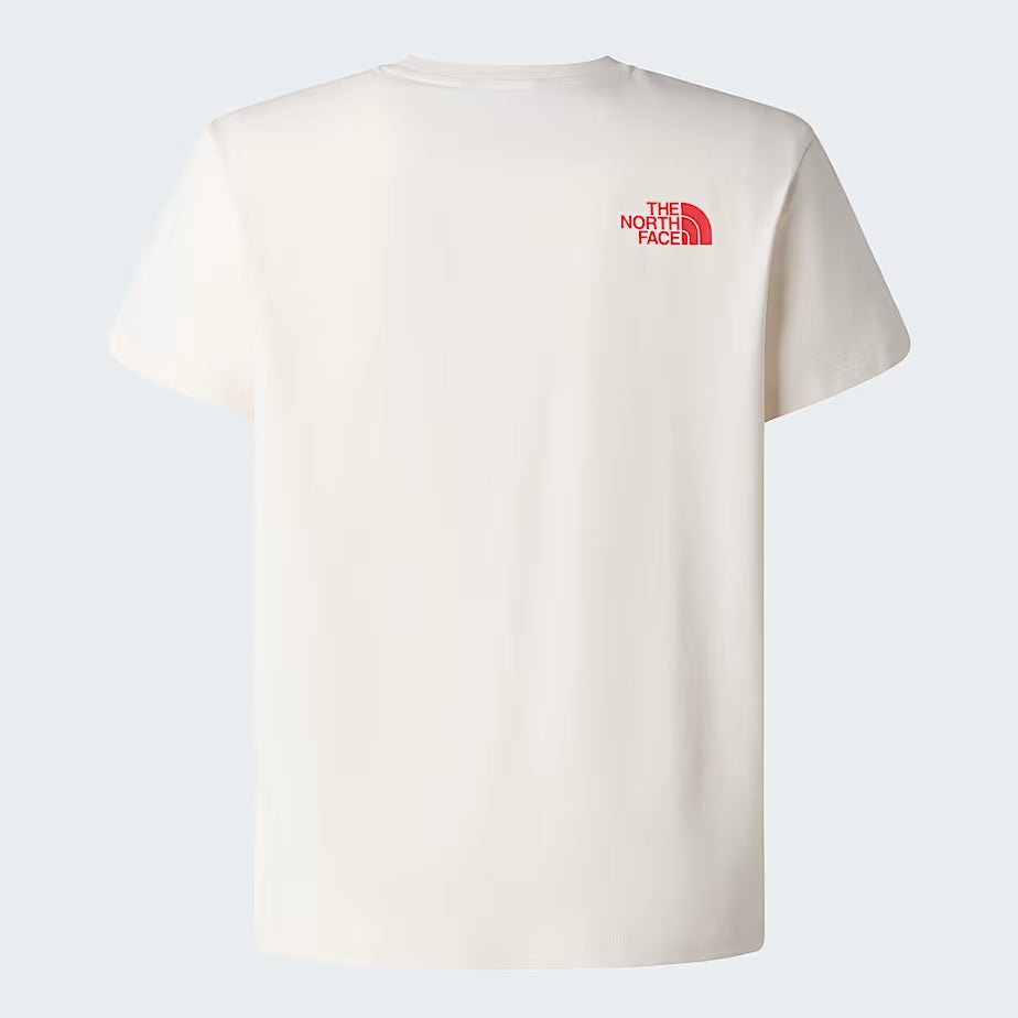 THE NORTH FACE T-Shirt Ragazza BRAND PROUD-White Dune