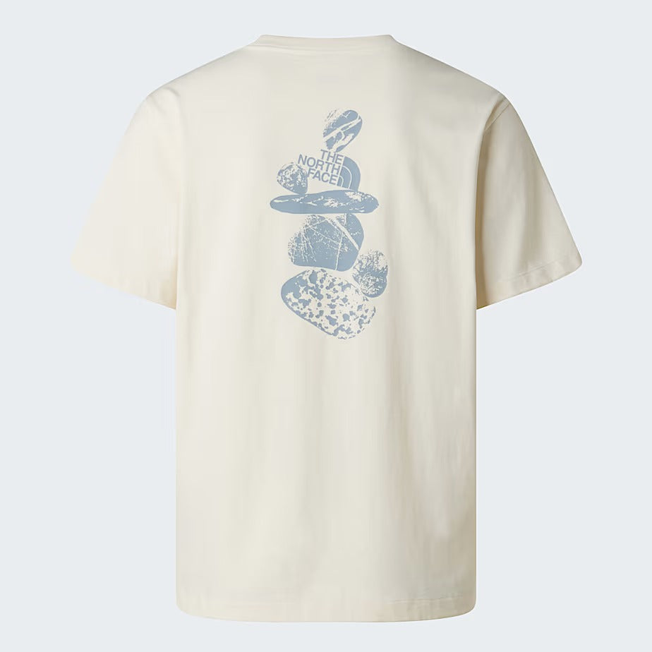THE NORTH FACE T-Shirt Uomo Stones Graphic-White Dune