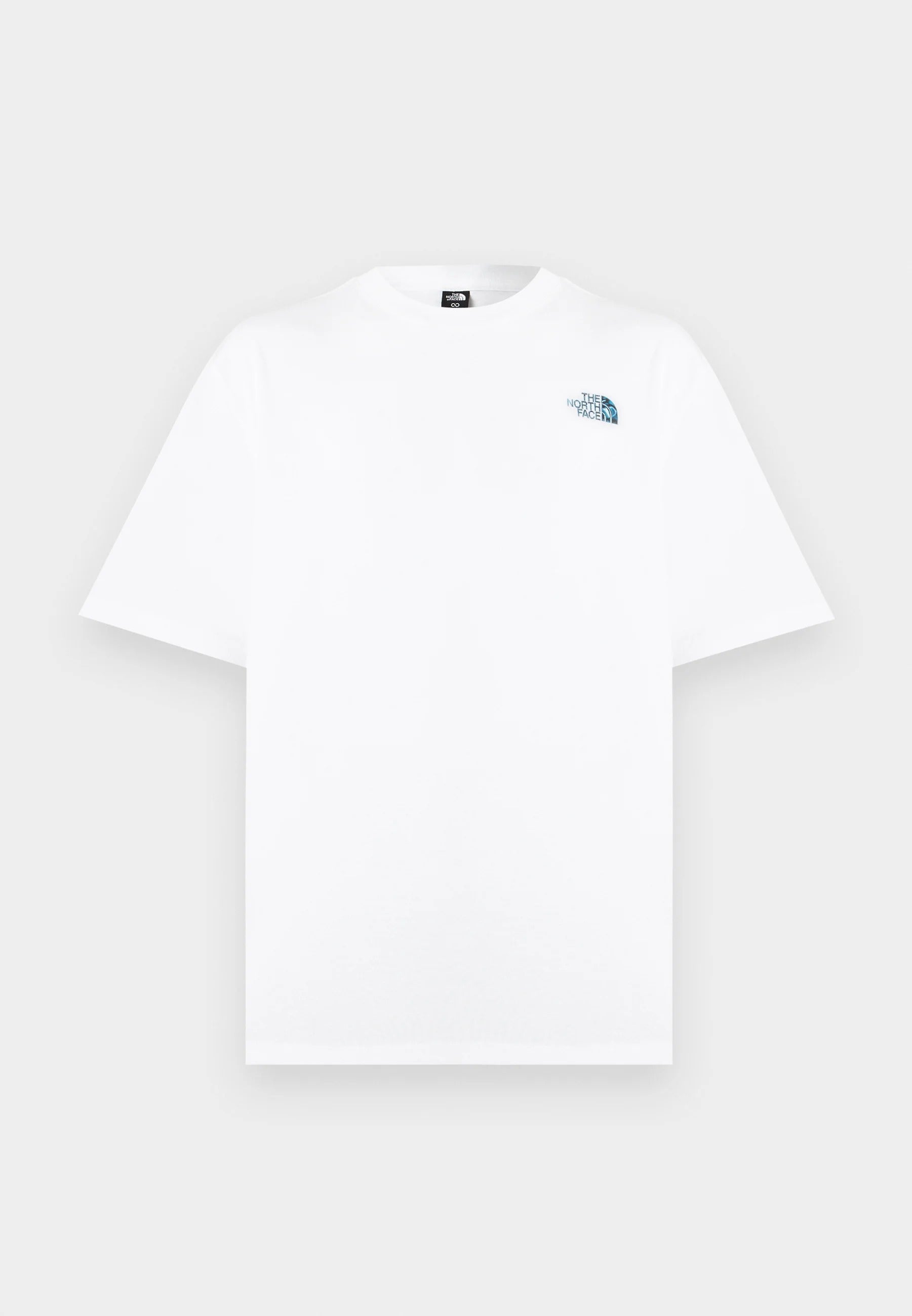 THE NORTH FACE T-Shirt Uomo LIQUID NSE BOX GRAPHIC OVERSIZED-Tnf White