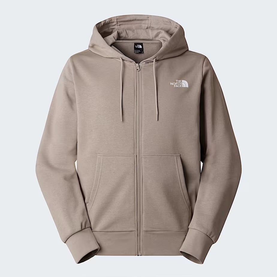 THE NORTH FACE Felpa Uomo SIMPLE DOME LIGHT FULL ZIP-Stone Slab