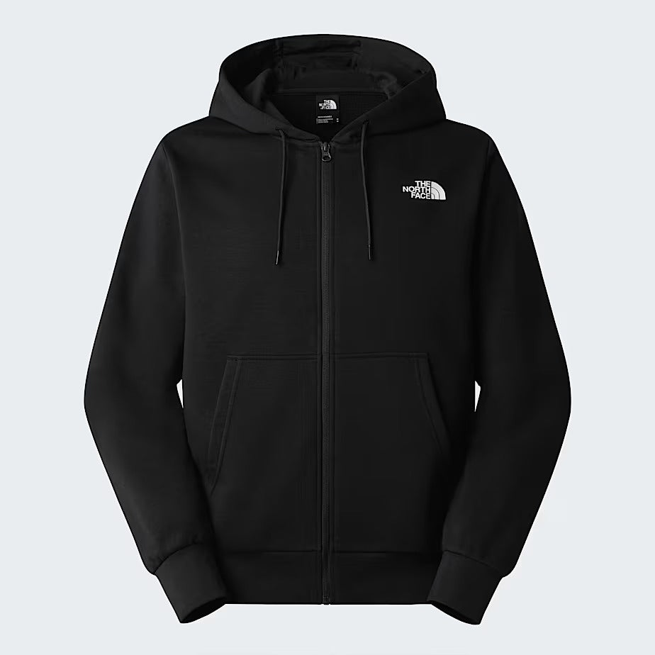 THE NORTH FACE Felpa Uomo SIMPLE DOME LIGHT FULL ZIP-Tnf Black