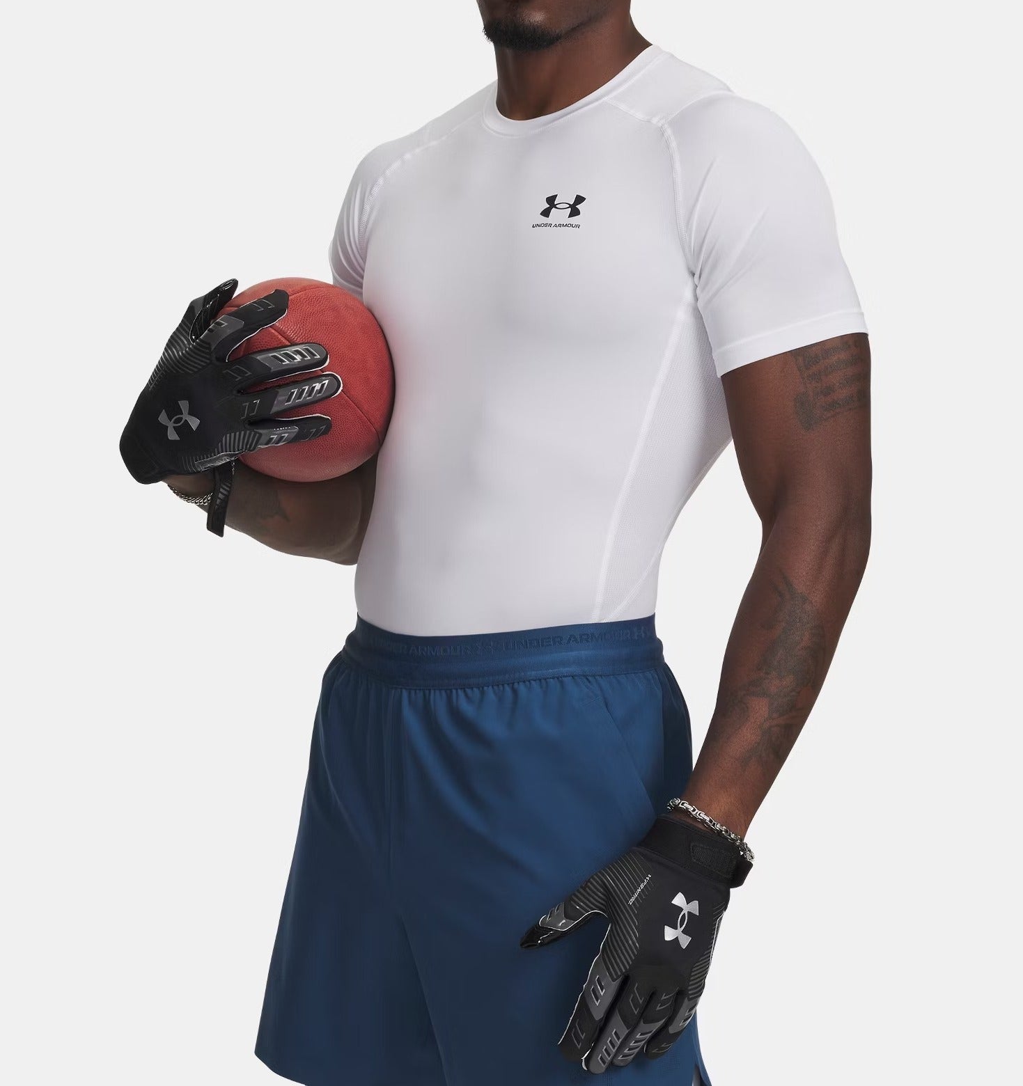 UNDER ARMOUR T-Shirt Uomo HeatGear-White