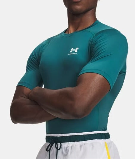 UNDER ARMOUR T-Shirt Uomo HeatGear-Rack Green
