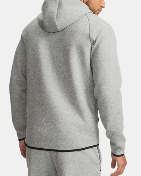 UNDE ARMOUR Felpa Uomo UNSTOPPABLE Full Zip-Mod Gray