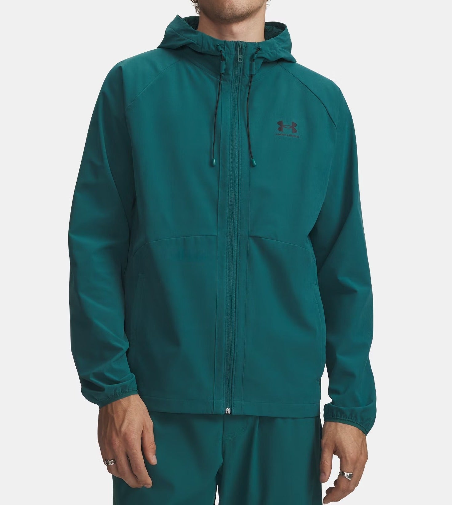 UNDER ARMOUR Giacca Uomo Stretch Woven Windbreaker-Green