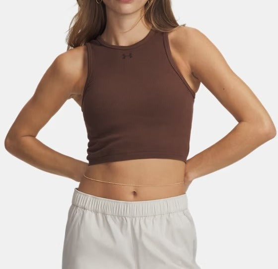 UNDER ARMOUR Canotta Donna SEAMLESS COTTON-Brown