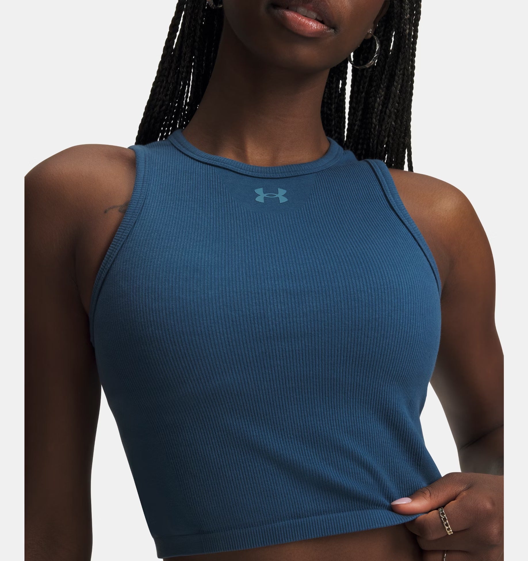 UNDER ARMOUR Canotta Donna SEAMLESS COTTON-Blue