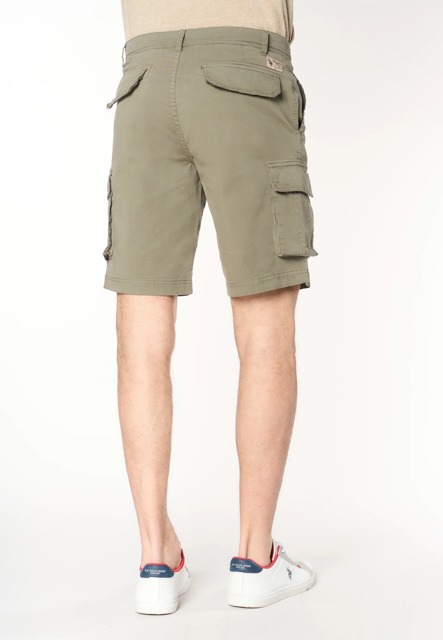 U.S. POLO ASSN. Shorts Uomo Cargo Cotone-Cachi
