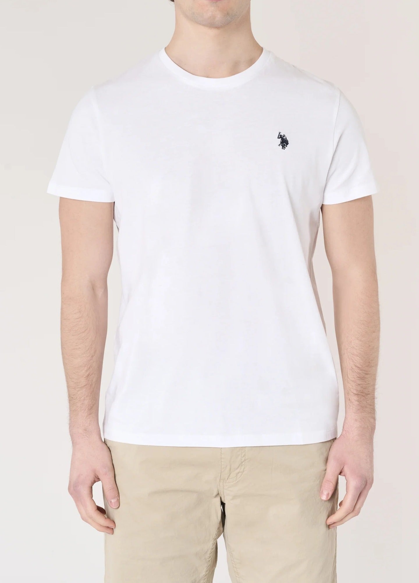 U.S. POLO ASSN. T-Shirt Uomo MICK BASIC-Bianco