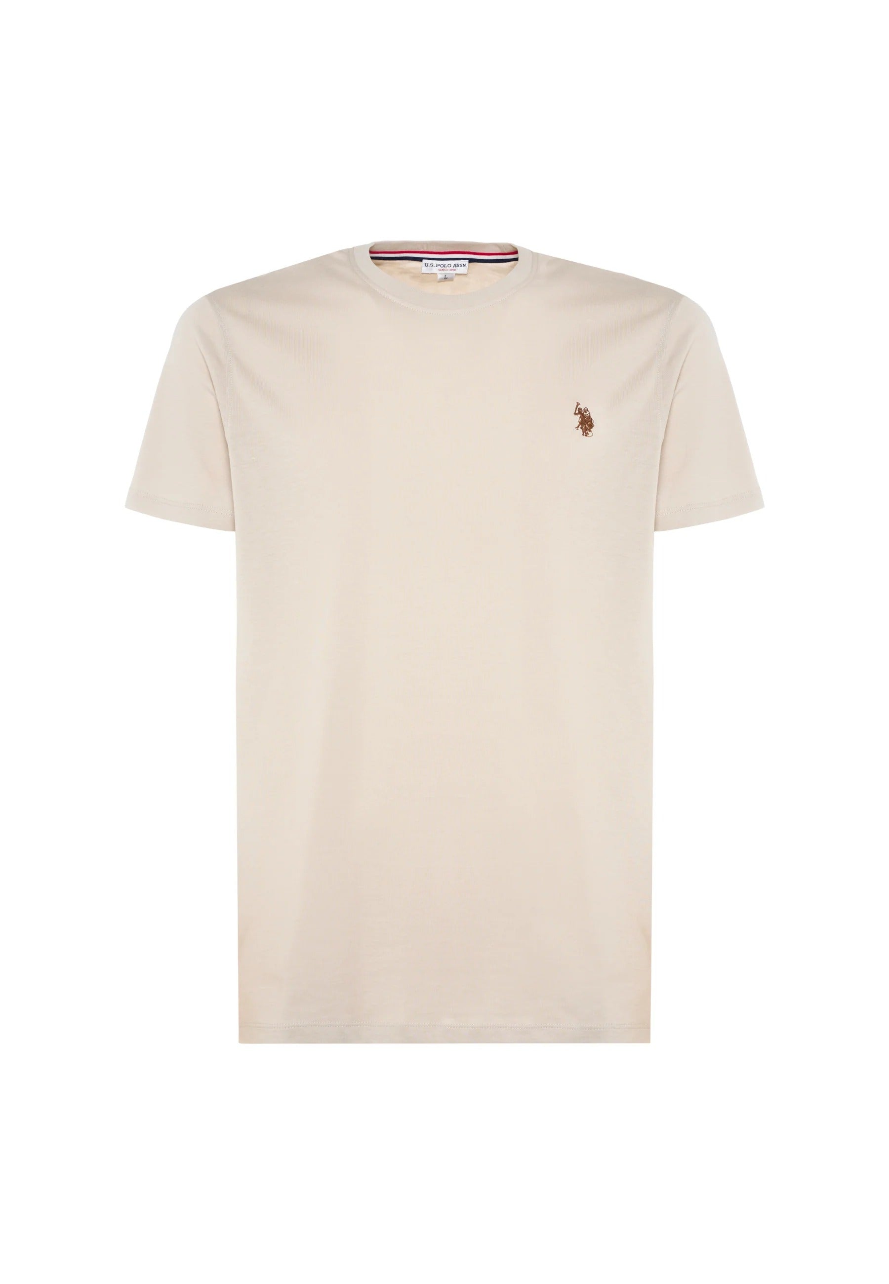 U.S. POLO ASSN. T-Shirt Uomo MICK BASIC-Beige