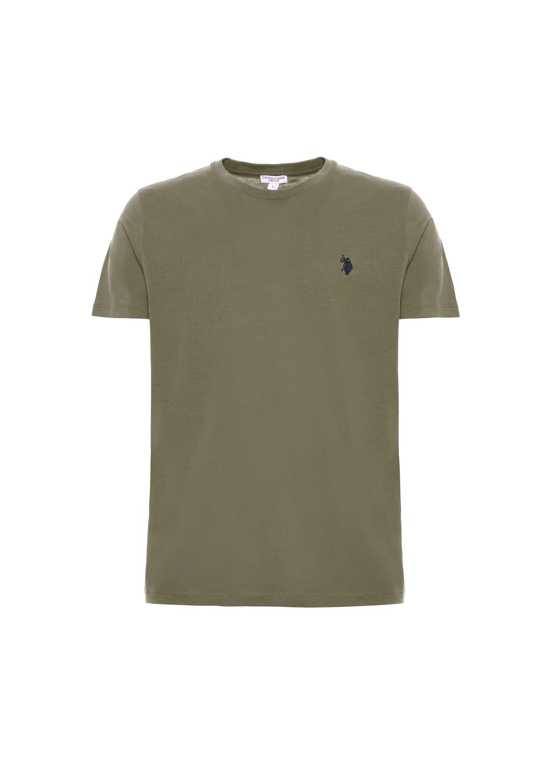 U.S. POLO ASSN. T-Shirt Uomo MICK BASIC-Verde Militare