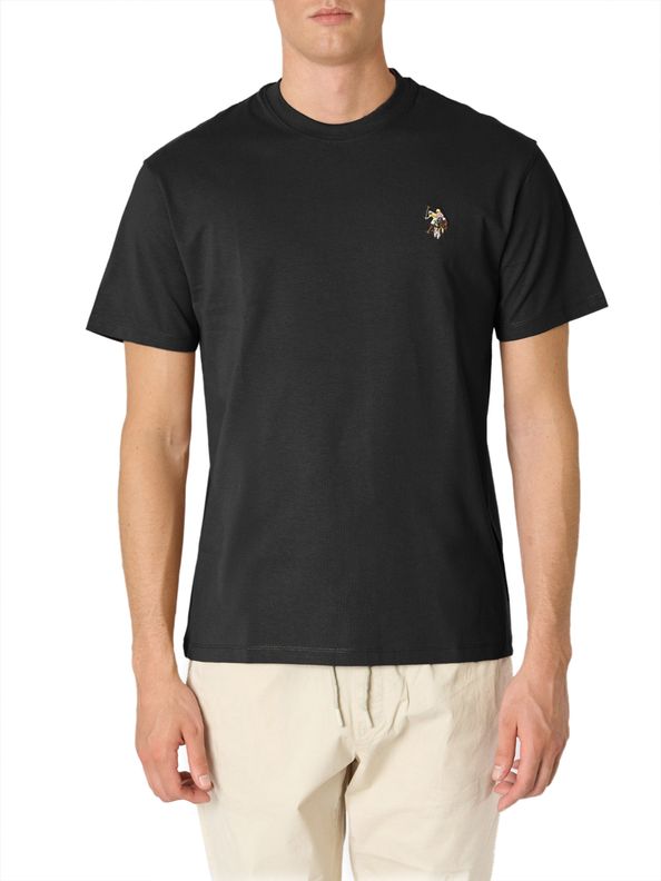 U.S. Polo ASSN. T-SHIRT Uomo CAIL SS CUSTOM-Nero