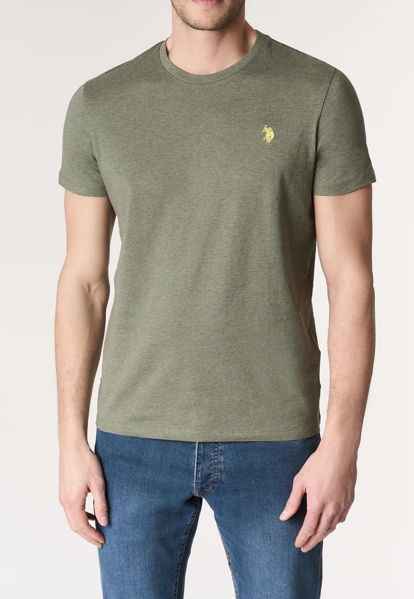 U.S. Polo ASSN. T-Shirt Uomo MICKY-Verde Militare