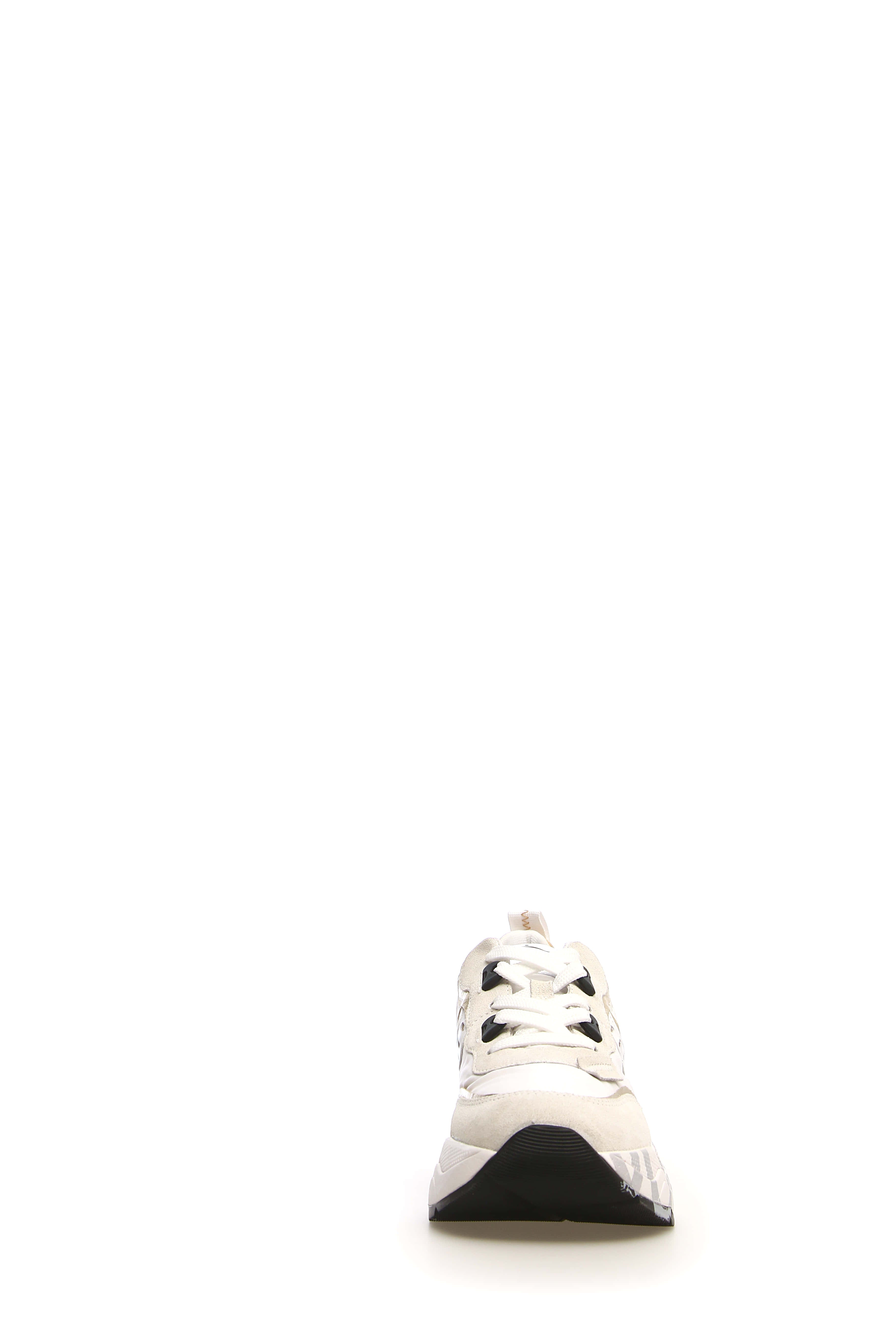 VOILE BLANCHE Sneaker Donna Club 105-Bianco/Platino