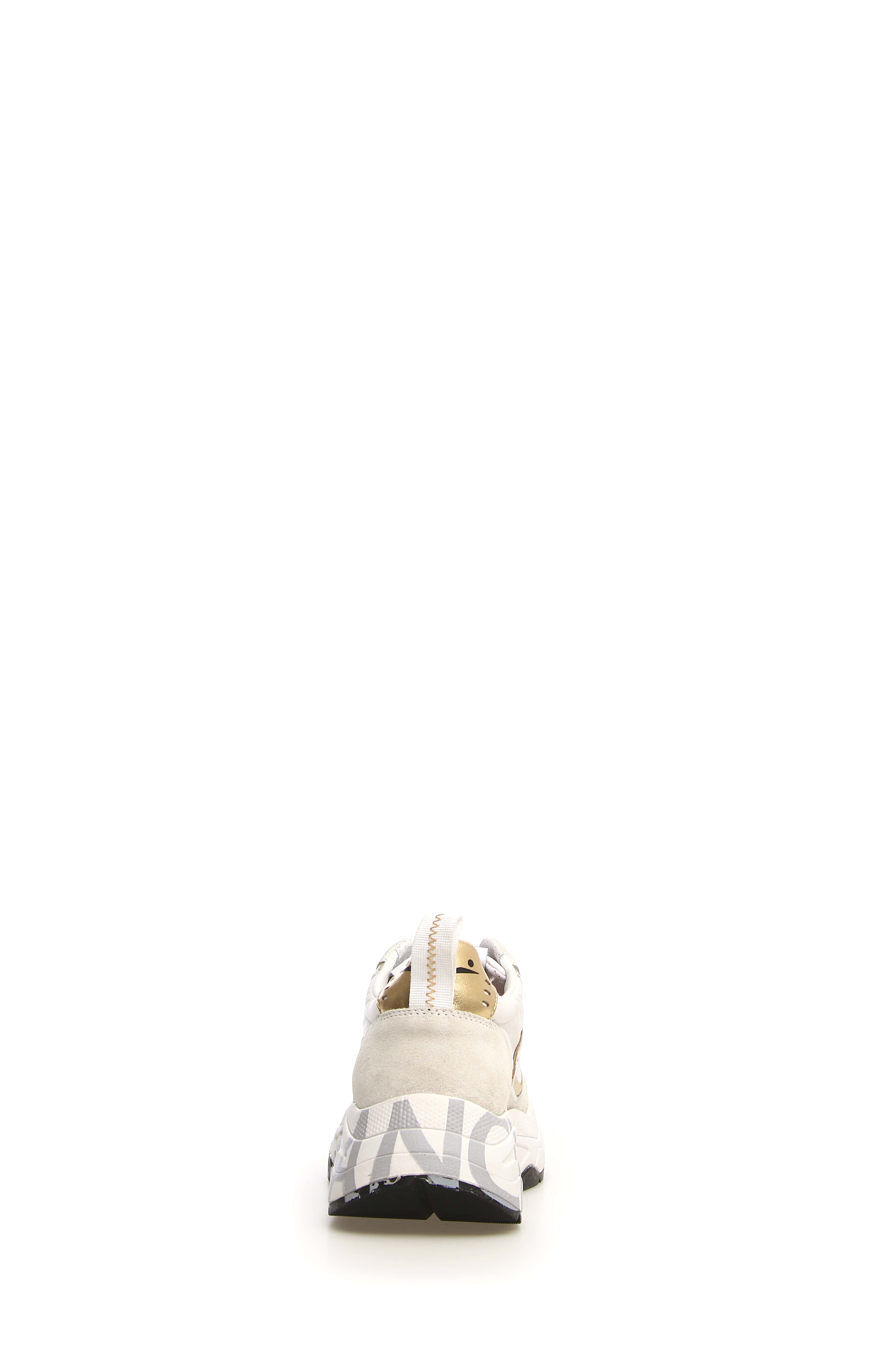 VOILE BLANCHE Sneaker Donna Club 105-Bianco/Platino