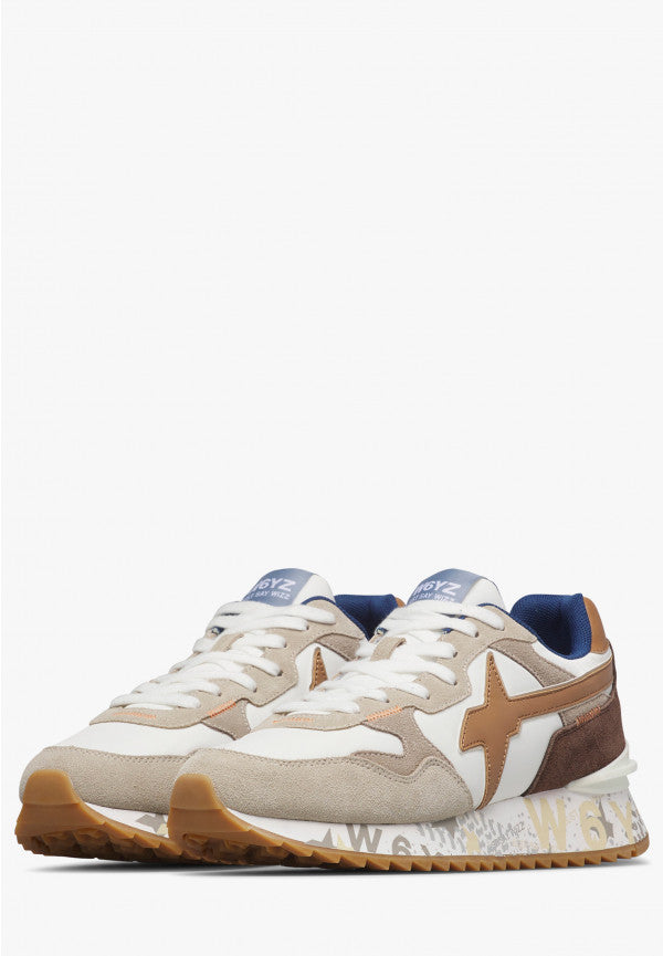 W6YZ Sneaker Uomo Yak-M-Bianco/Marrone