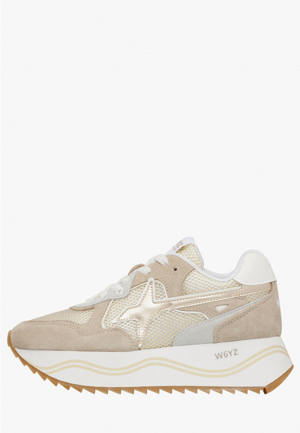 W6YZ Sneaker Donna Deva W-Cipria/Bianco