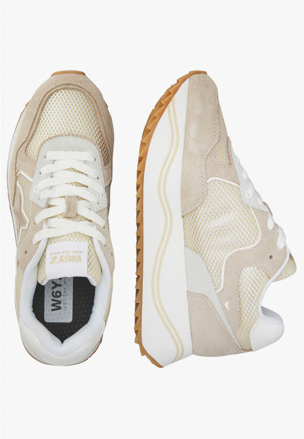 W6YZ Sneaker Donna Deva W-Cipria/Bianco