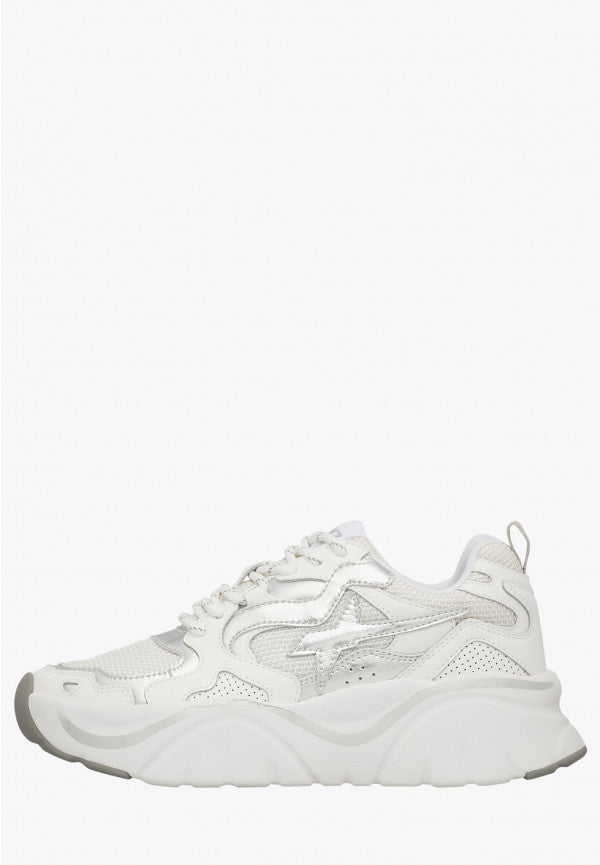 W6YZ Sneaker Donna MIA-W-Bianco/Argento