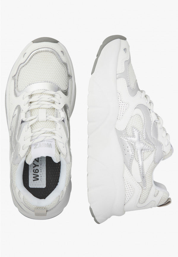 W6YZ Sneaker Donna MIA-W-Bianco/Argento