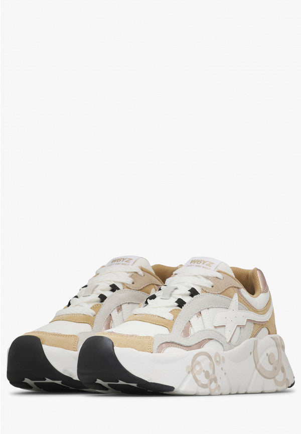 W6YZ Sneaker Donna IDA-W-Tortora/Bianco