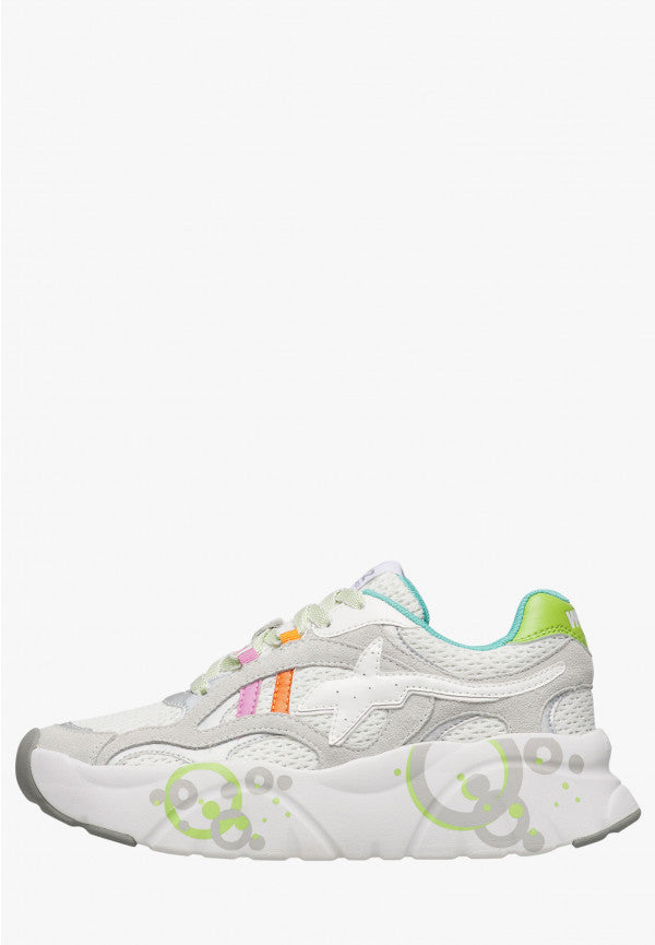 W6YZ Sneaker Donna IDA-W-Bianco/Multicolor