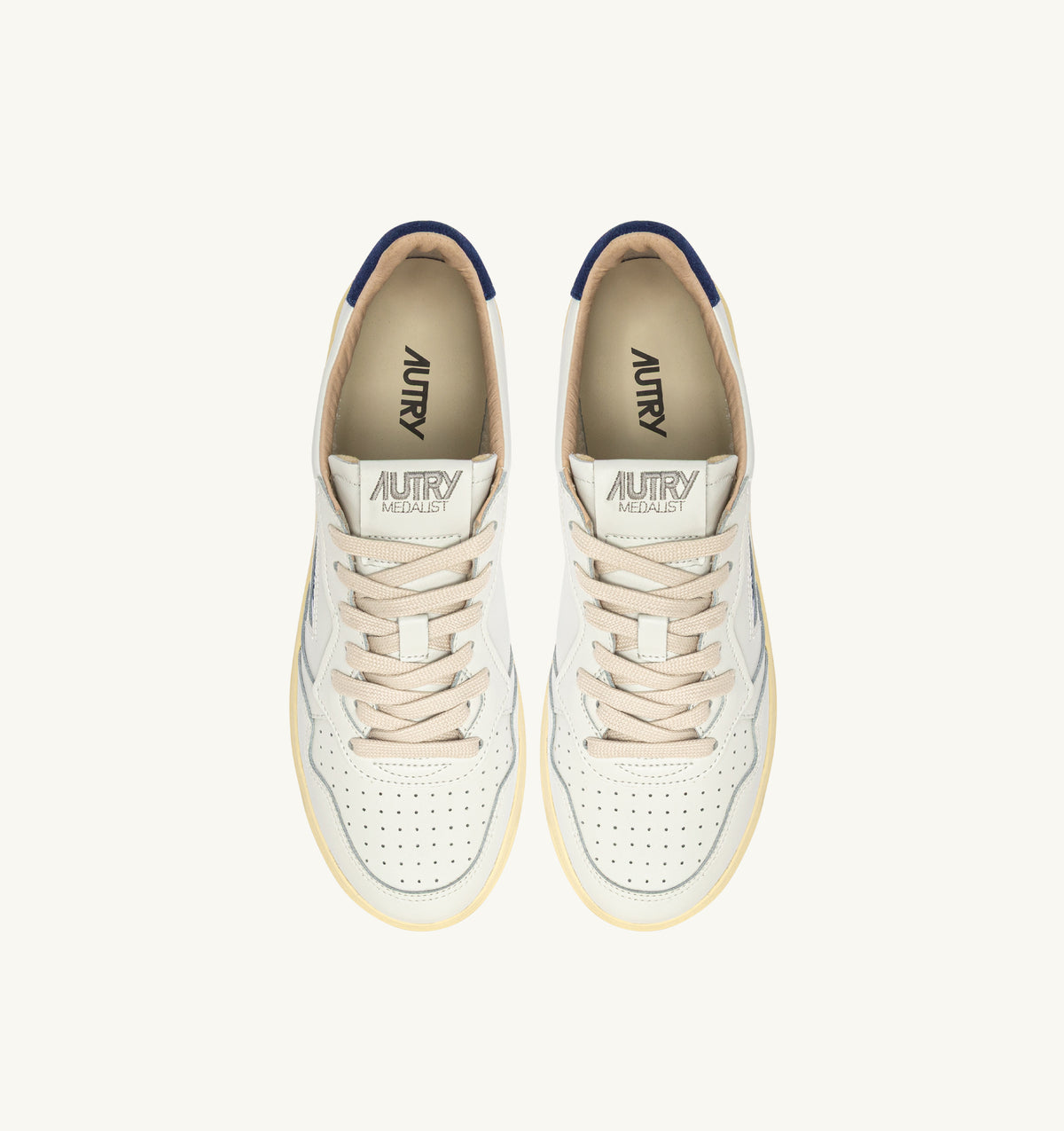 AUTRY Sneaker Uomo MEDALIST LOW-White Blue Depth