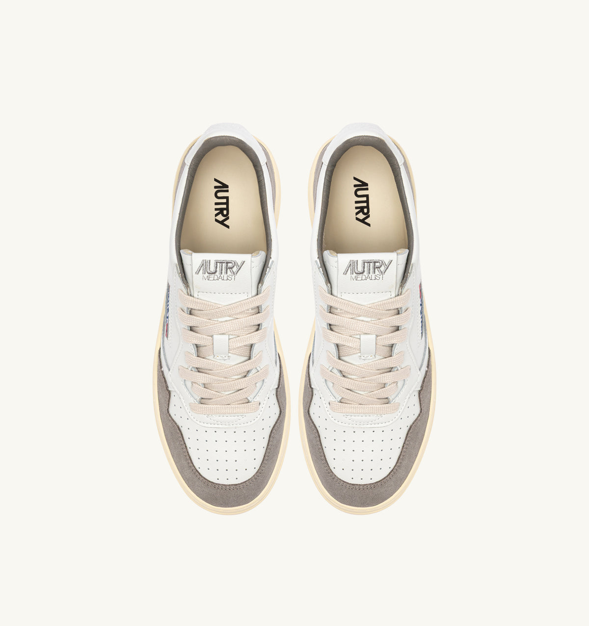 AUTRY Sneaker Uomo MEDALIST LOW-White Cemento