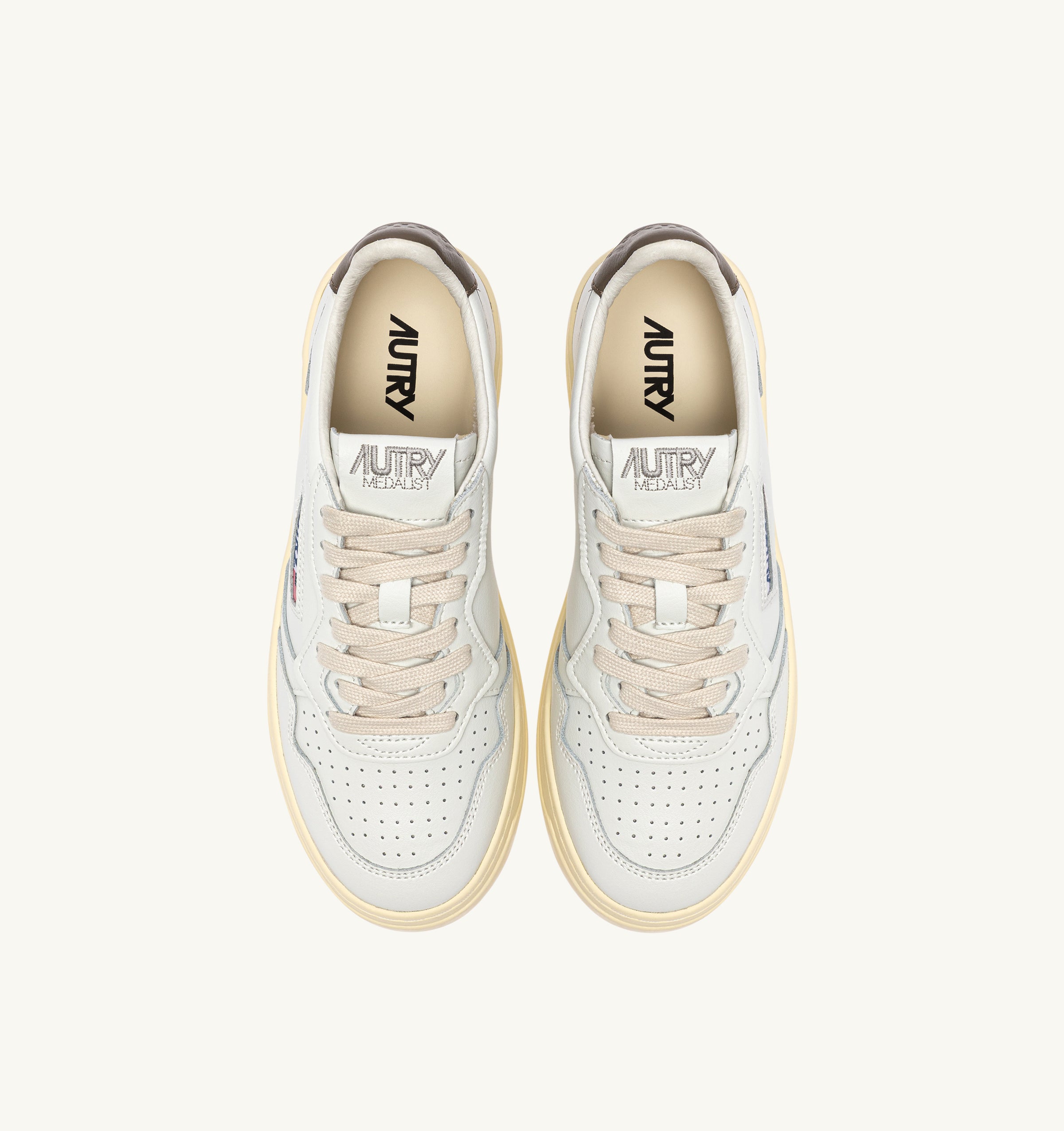 AUTRY Sneaker Uomo MEDALIST LOW-White Choco
