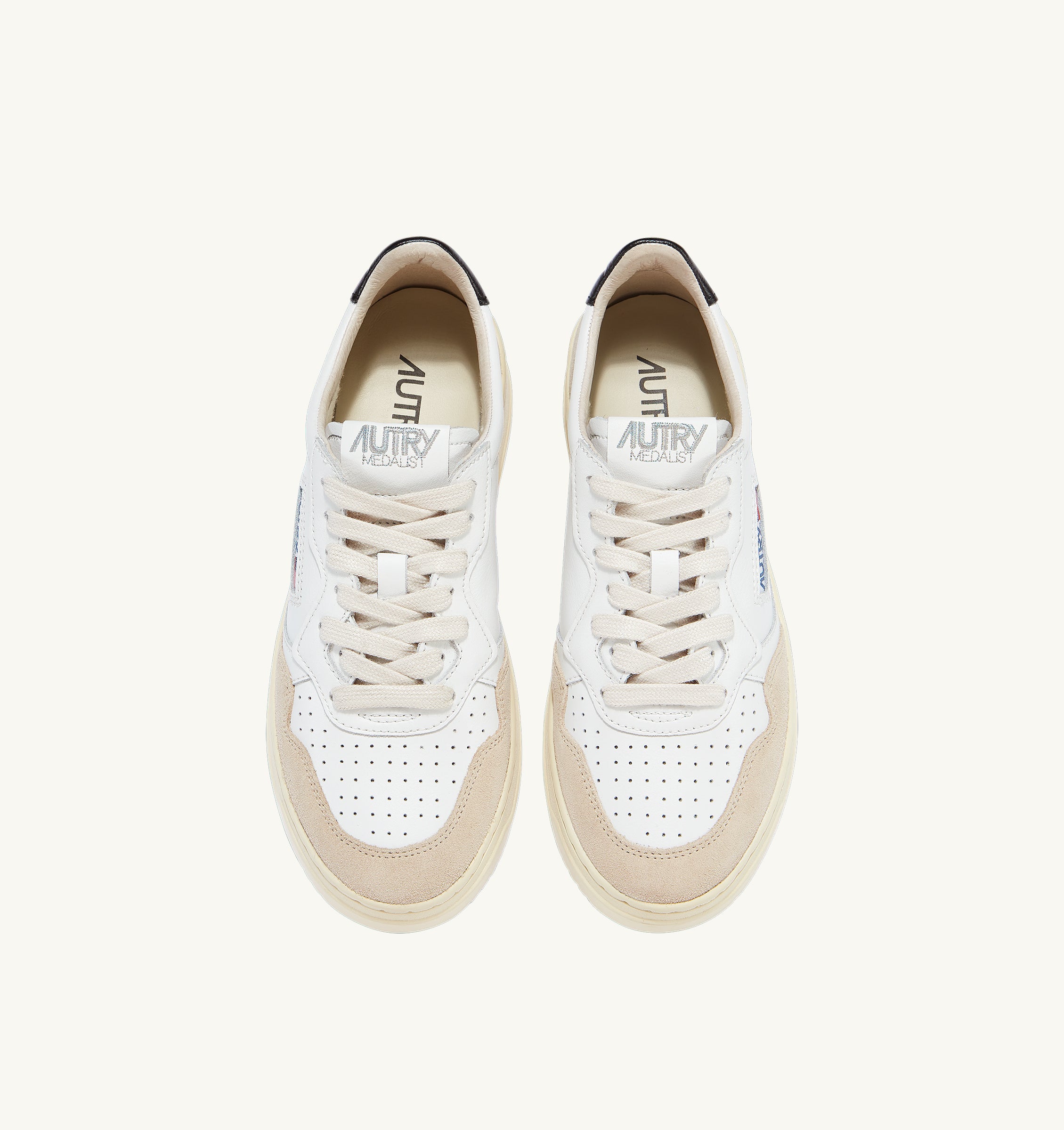 AUTRY Sneaker Uomo Medalist Low-White Beige Black