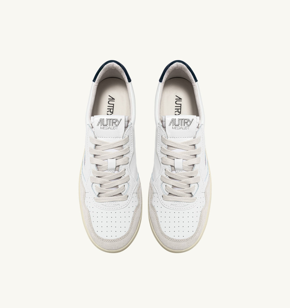 AUTRY Sneaker Uomo Medalist Low-White Grigio Blu