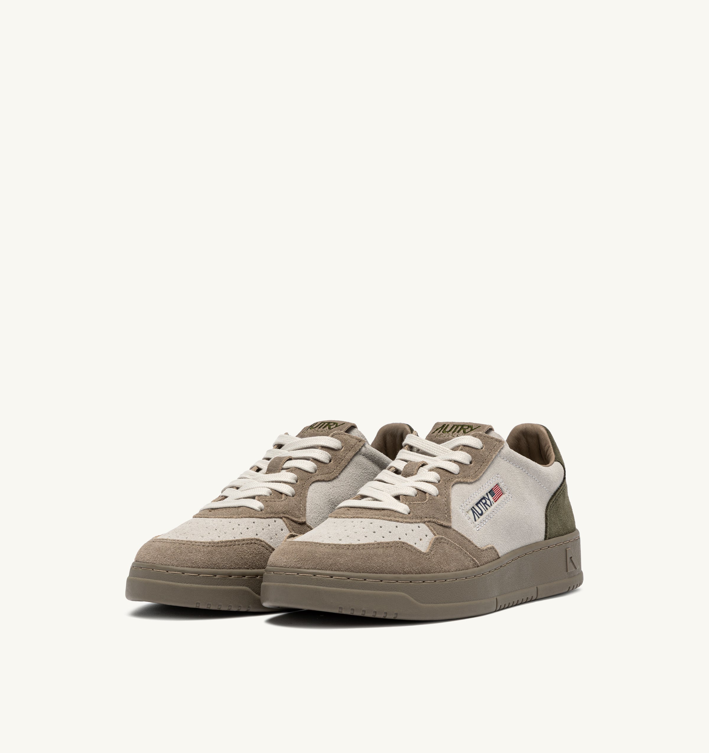 AUTRY Sneaker Uomo MEDALIST LOW-White Antilope Giungla