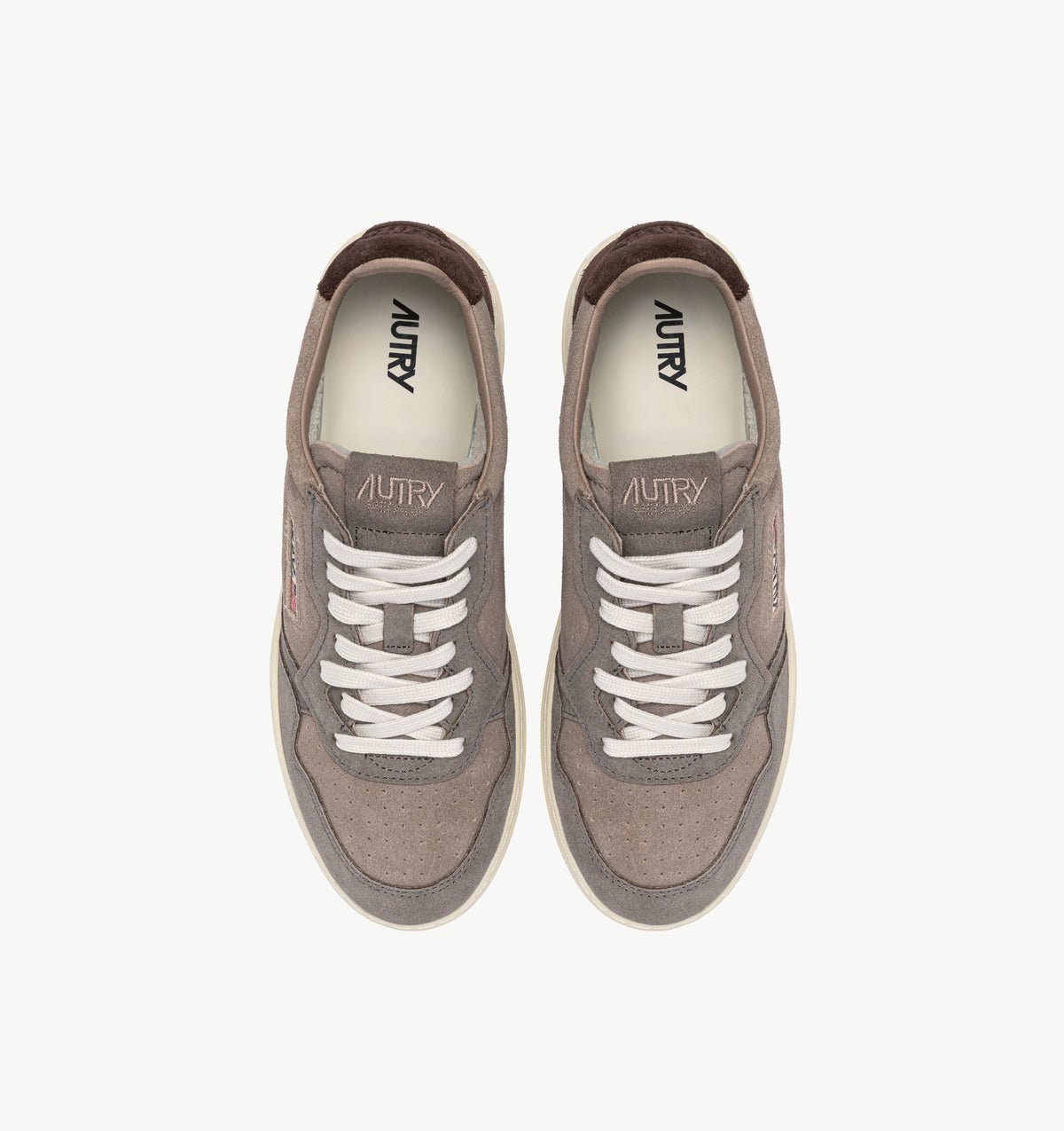 AUTRY Sneaker Uomo MEDALIST LOW-Tricolor Gray Taupe Cotto