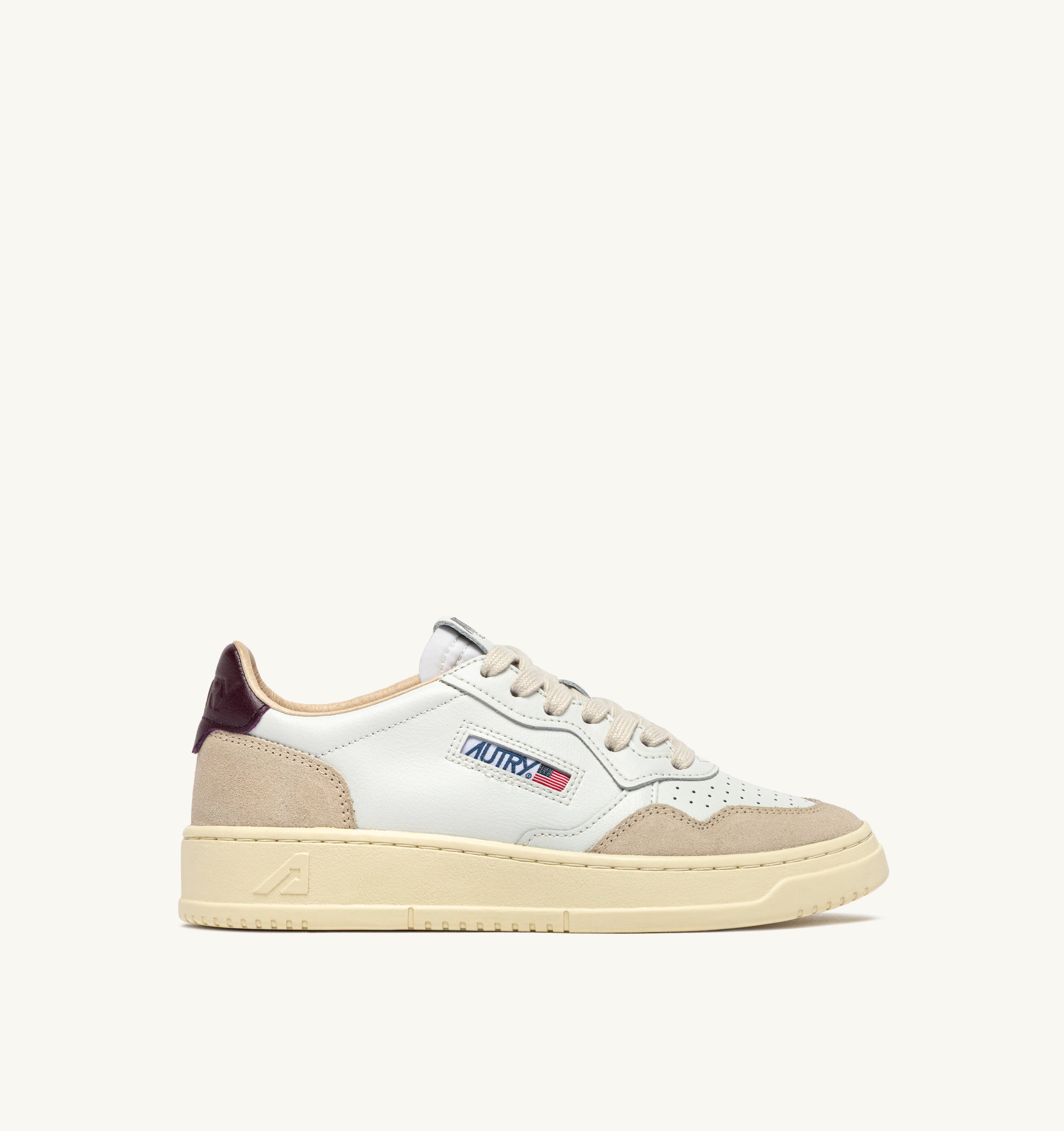 AUTRY Sneaker Donna Medalist Low-White Beige Vinaccia