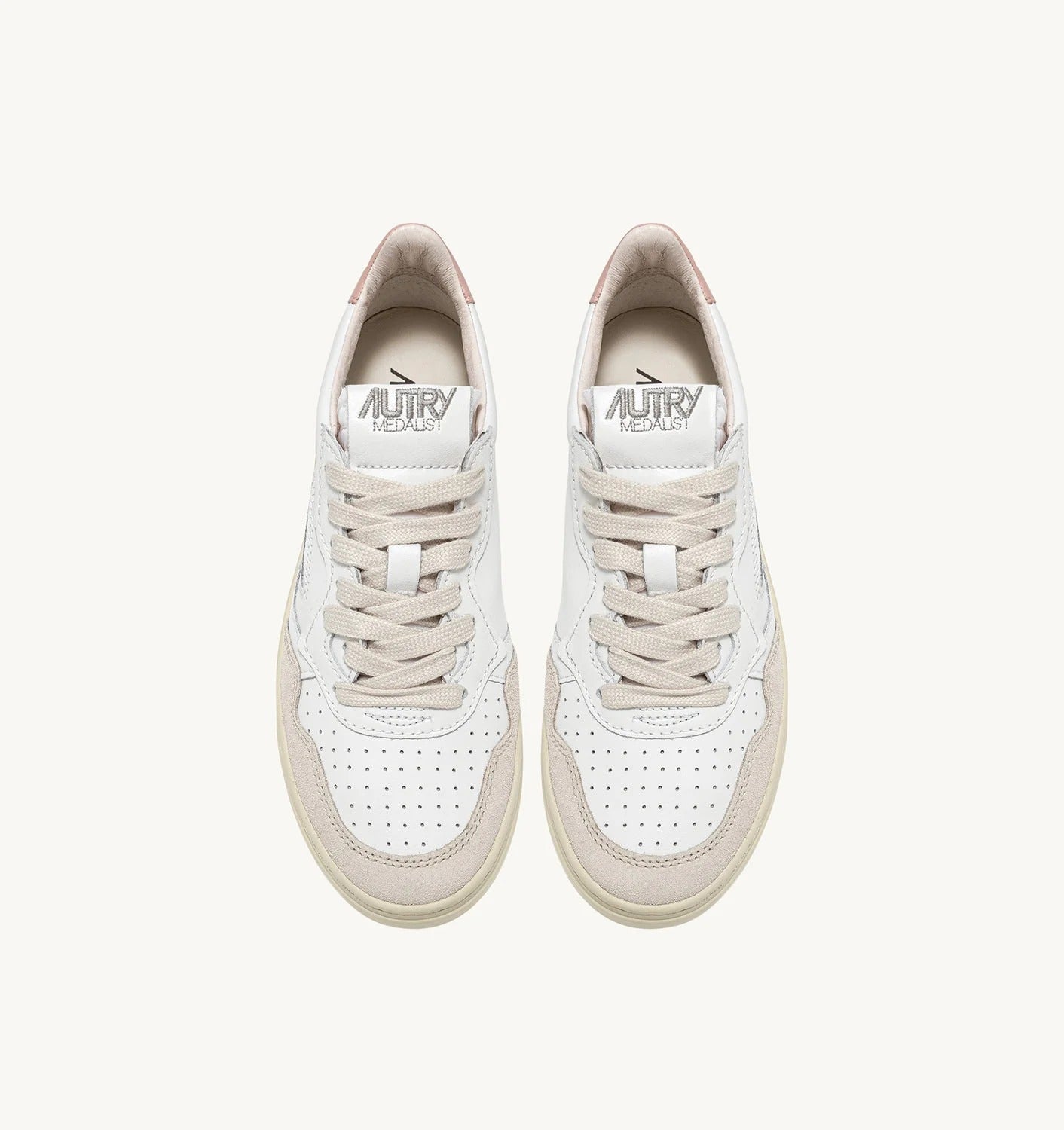 AUTRY Sneaker Donna Medalist Low-White Beige Powder