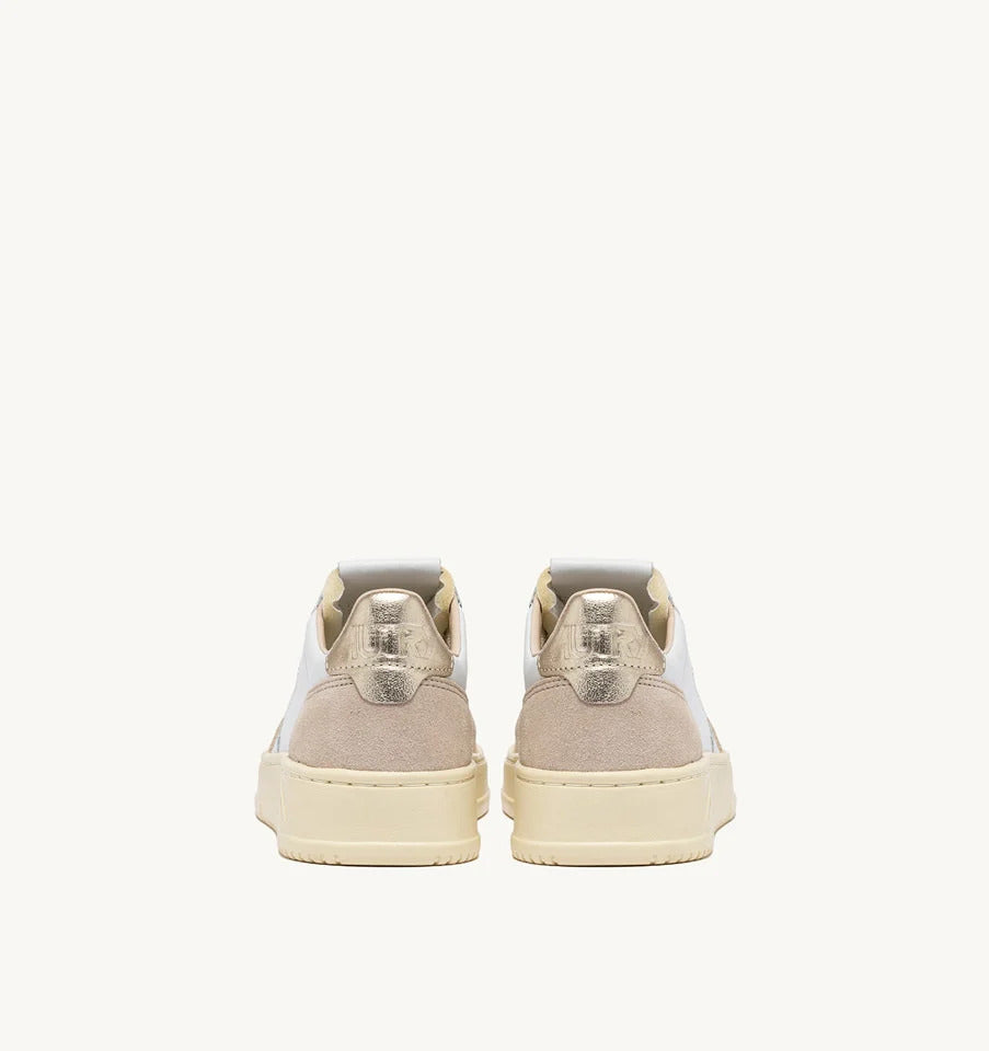 AUTRY Sneaker Donna Medalist Low-White Beige Gold